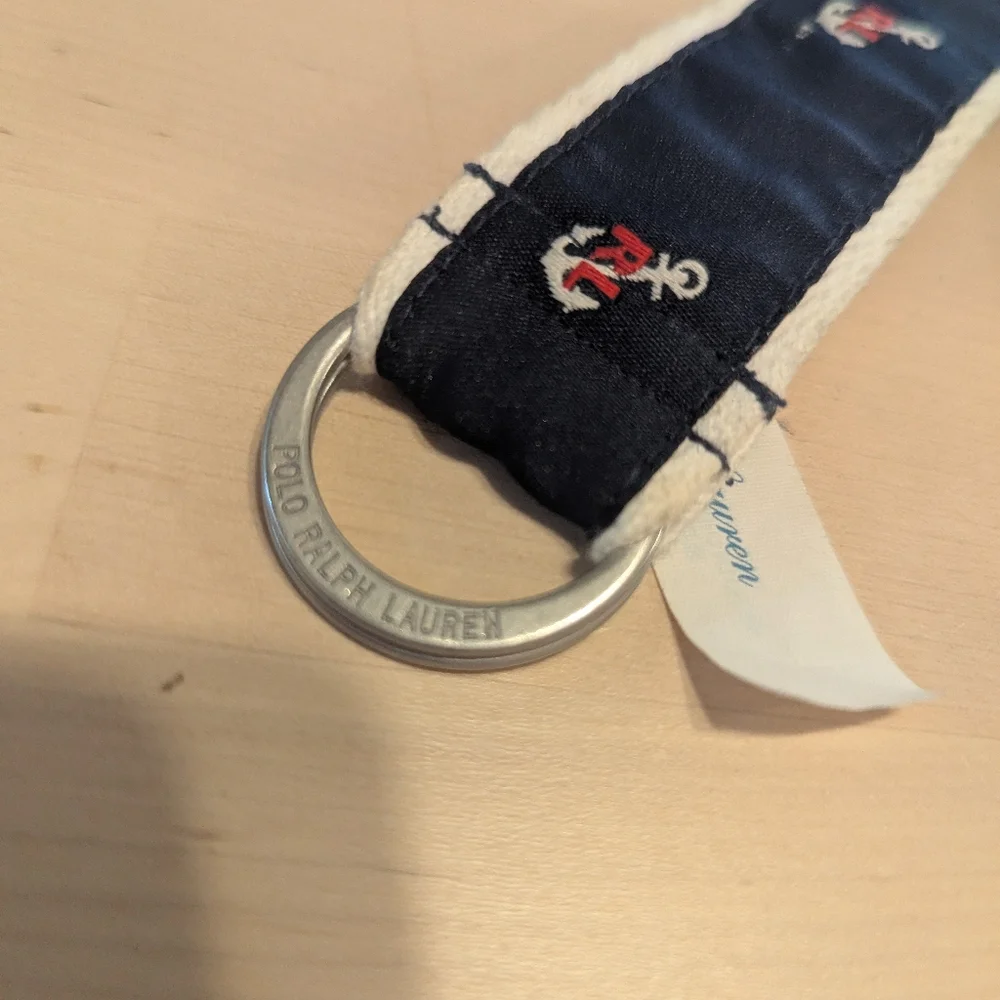 Ralph Lauren Baby Double Ring Belt Nautical Anchor Navy White 18m Boys 85/52